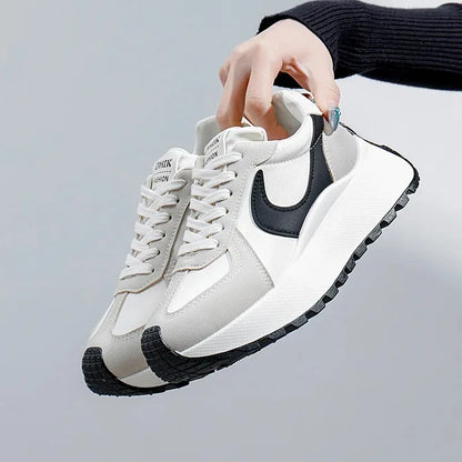 Tênis Chunky Feminino da Moda 2026, com Cadarço, Casual, Confortável, com Sola Macia, para Corrida, Estilo Designer, Zapatillas