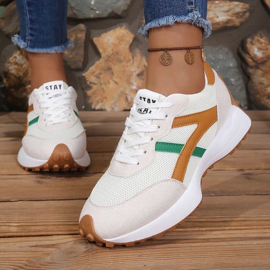 2026 New Women's Outdoor Casual Lace-up Non-slip Sports Shoes Spring and Summer Breathable Mesh Comfortable Running Sports Shoes