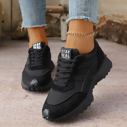 Tênis esportivo feminino da moda, modelo plataforma casual para atividades ao ar livre, com sola grossa, ideal para caminhadas e exercícios. Tênis robusto para mulheres.