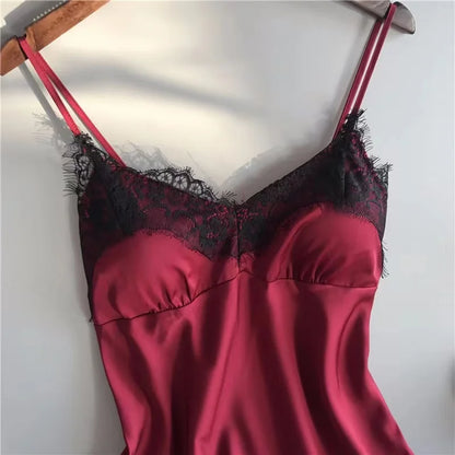 Duas pçs novo verão feminino com decote em v sexy conjunto de pijama de renda feminino sexy rendas suspender topo e shorts casual casa pijamas