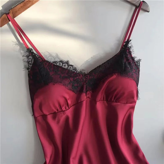 Duas pçs novo verão feminino com decote em v sexy conjunto de pijama de renda feminino sexy rendas suspender topo e shorts casual casa pijamas