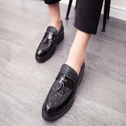 Sapatos Oxford de couro artesanal para homens, alta qualidade, sola leve, festa de casamento, escritório, vestido, moda, 38-46
