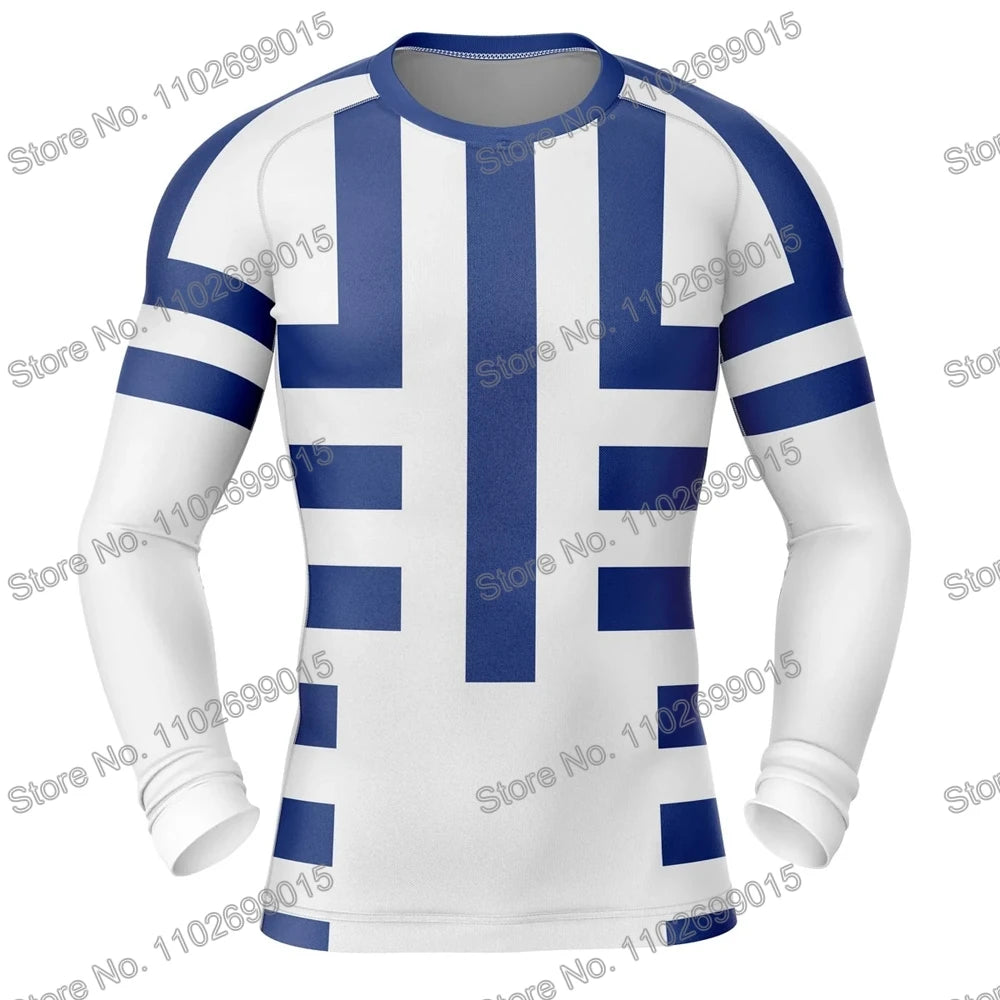 Matador de demônios Surfando Natação Mergulhando Camiseta Espartilho Manga comprida Guarda Erupção Trajes de banho Homens Proteção UV Roupas de surf Praia Tops de Fato Flutuante