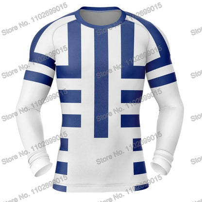 Matador de demônios Surfando Natação Mergulhando Camiseta Espartilho Manga comprida Guarda Erupção Trajes de banho Homens Proteção UV Roupas de surf Praia Tops de Fato Flutuante