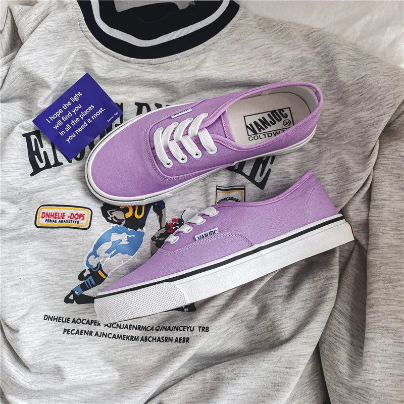 Sapatos de lona femininos clássicos marca sapatos de skate mulher moda tênis casuais mocassins senhoras de corte baixo sapatos femininos tênis