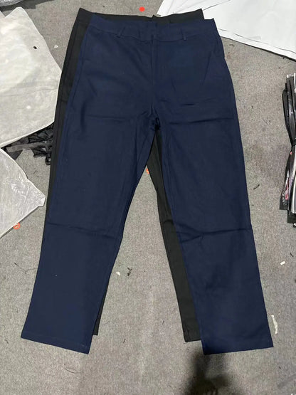 New Solid Color Business Trousers Men's Formal Business Work Pants Slim Straight Leg Pants Casual Trousers