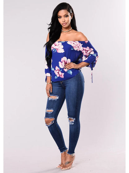 Mulheres Stretch Skinny Ripped Jeans, Calças Lápis de Cintura Alta, Envoltório de Pernas Estreitas, Hips, Calças Femininas, Plus Size S-3XL,