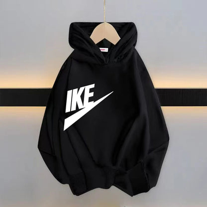 Conjunto de Moletom Estiloso para Crianças de 3 a 12 Anos, Casaco Esportivo de Manga Longa para Meninos e Meninas, Top + Calças
