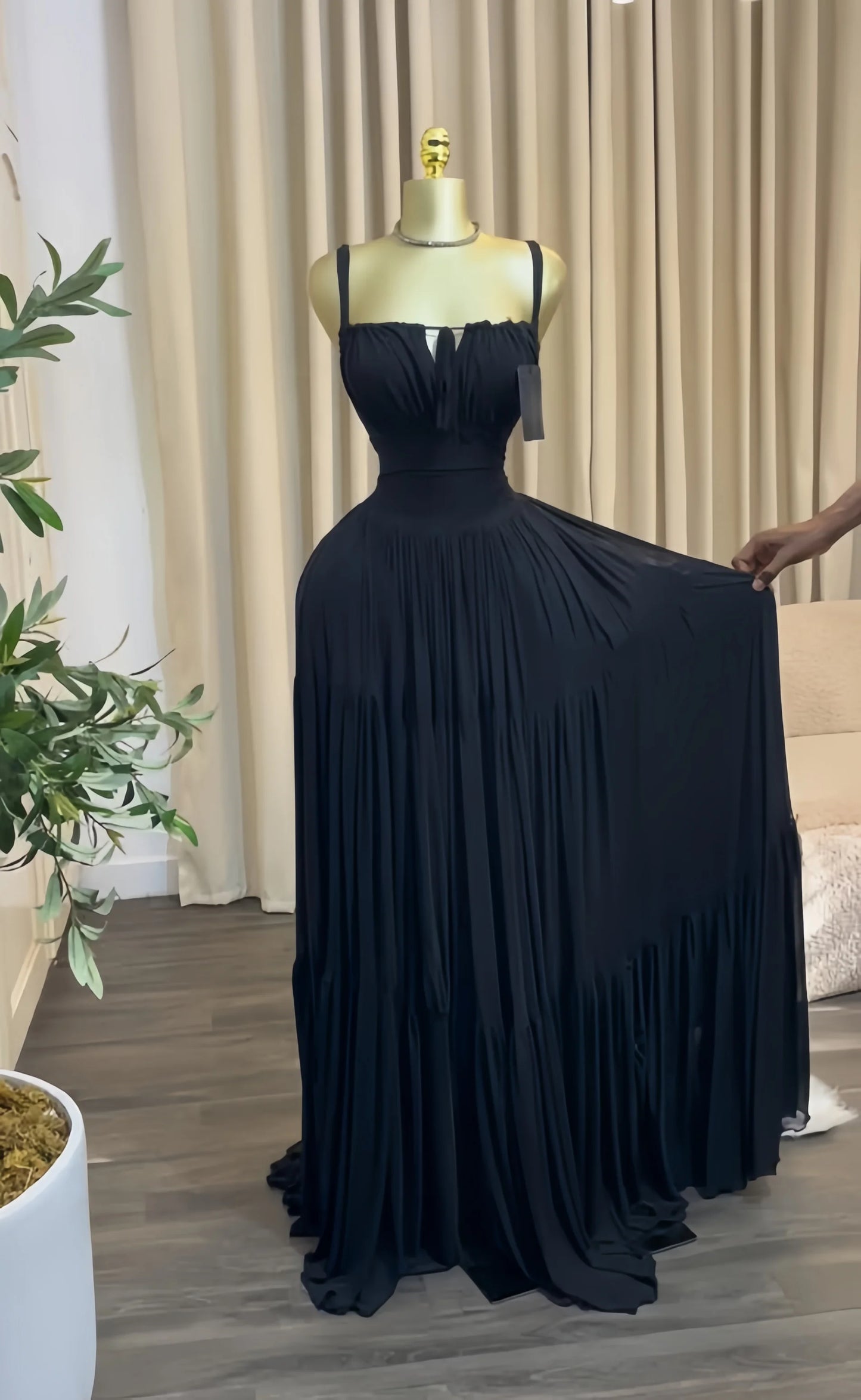 CM.YAYA 2026 Novo Vestido Longo Maxi Feminino Halter Sem Alças para Verão, Festa, Aniversário, Praia, Sexy, Férias