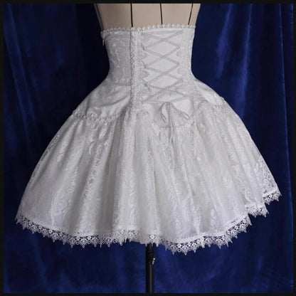 Estilo gótico japonês strass arco saia conjunto feminino doce rendas babados camisas bandagem fina mini saia feminina lolita y2k outfits