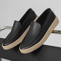 Sapatos de couro masculinos vestidos formais moda sapatos de caminhada de fundo plano leve e confortável sapatos oxford casuais tendência