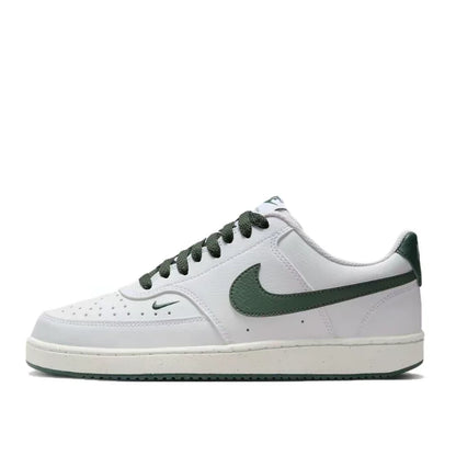 Tênis NikeCourt Vision Low Classic, versátil, confortável, durável e leve, para skate, feminino, branco/verde FV9952-101