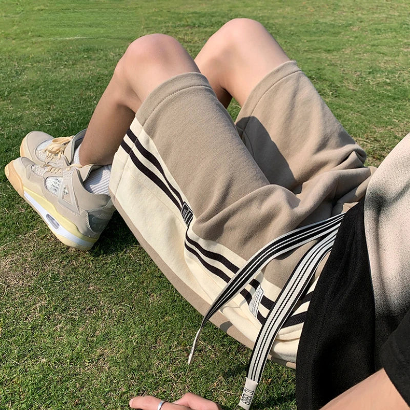 Casual Gym Shorts for Men Summer Joggers Soft Breathable Teens American Fashion Streetwear All-match Basketball Шорты Мужские
