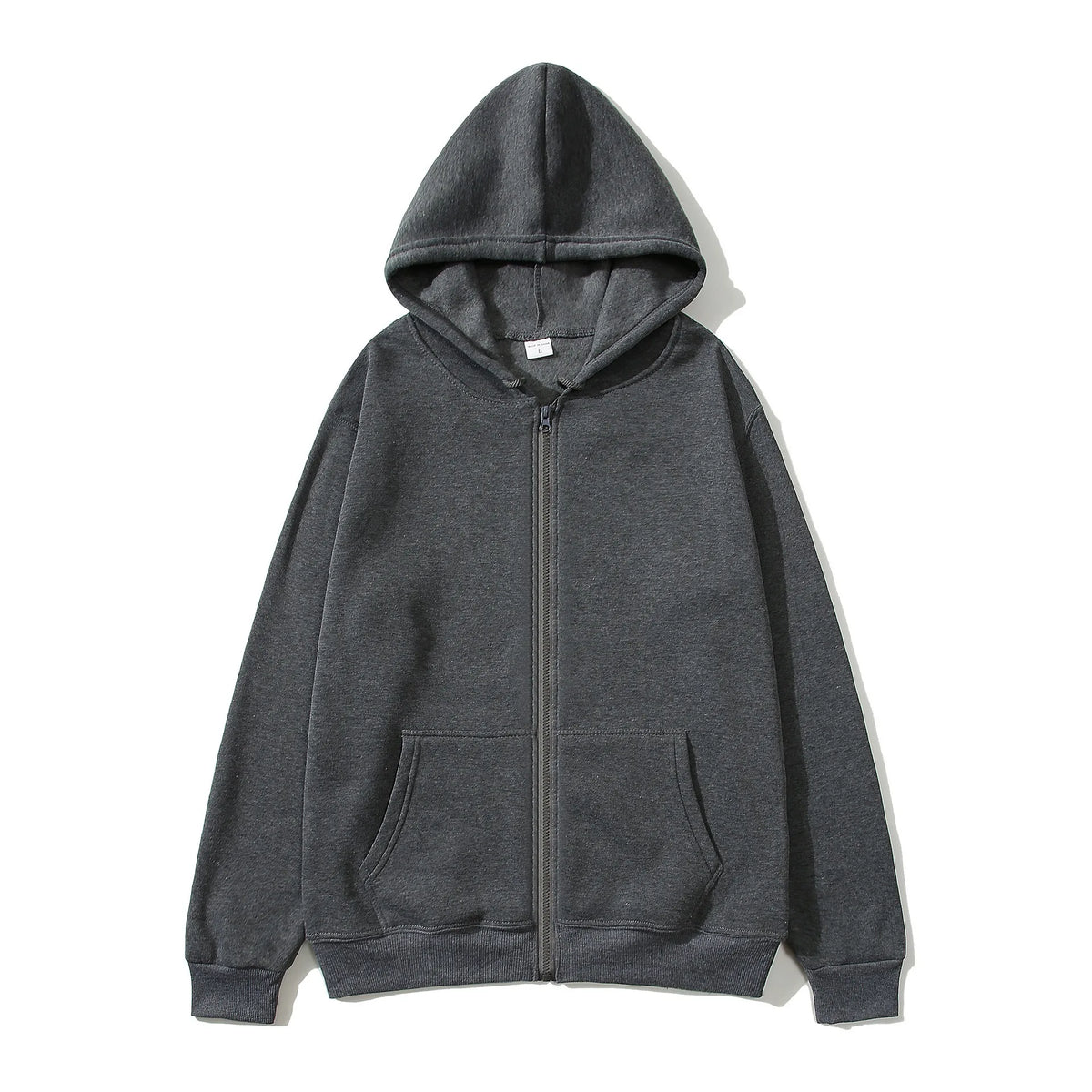 cardigan moletom com capuz cor sólida roupas esportivas top outono e inverno mesma camisa com zíper