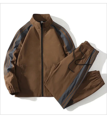 2026 Spring and Autumn New Outdoor Sports Jacket Set for Men's Casual Sports and Leisure High Quality Two piece Set