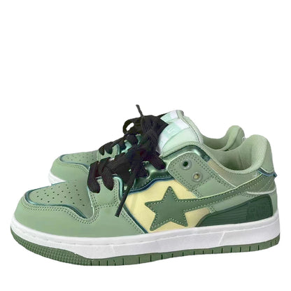 Women Shoes for Men Tennis Retro Star Y2K Punk Skateboard Shoes Fashion Male Sneakers Couple Outdoor Gym Casual Sports Shoes