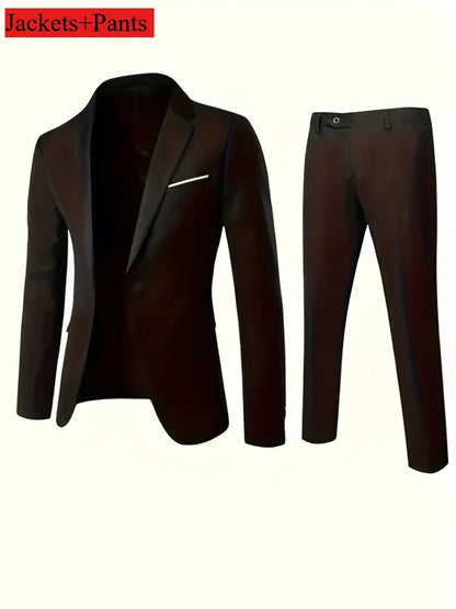 Novo terno bege masculino negócios smoking formal 3/2/1 peça vestido único breasted noivo padrinho de formatura festa de casamento