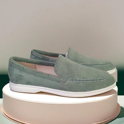 Moda clássico camurça mocassins de couro masculino sapatos casuais marca luxo respirável deslizamento em sapatos de condução mocassins