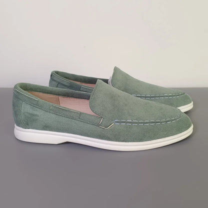 Moda clássico camurça mocassins de couro masculino sapatos casuais marca luxo respirável deslizamento em sapatos de condução mocassins