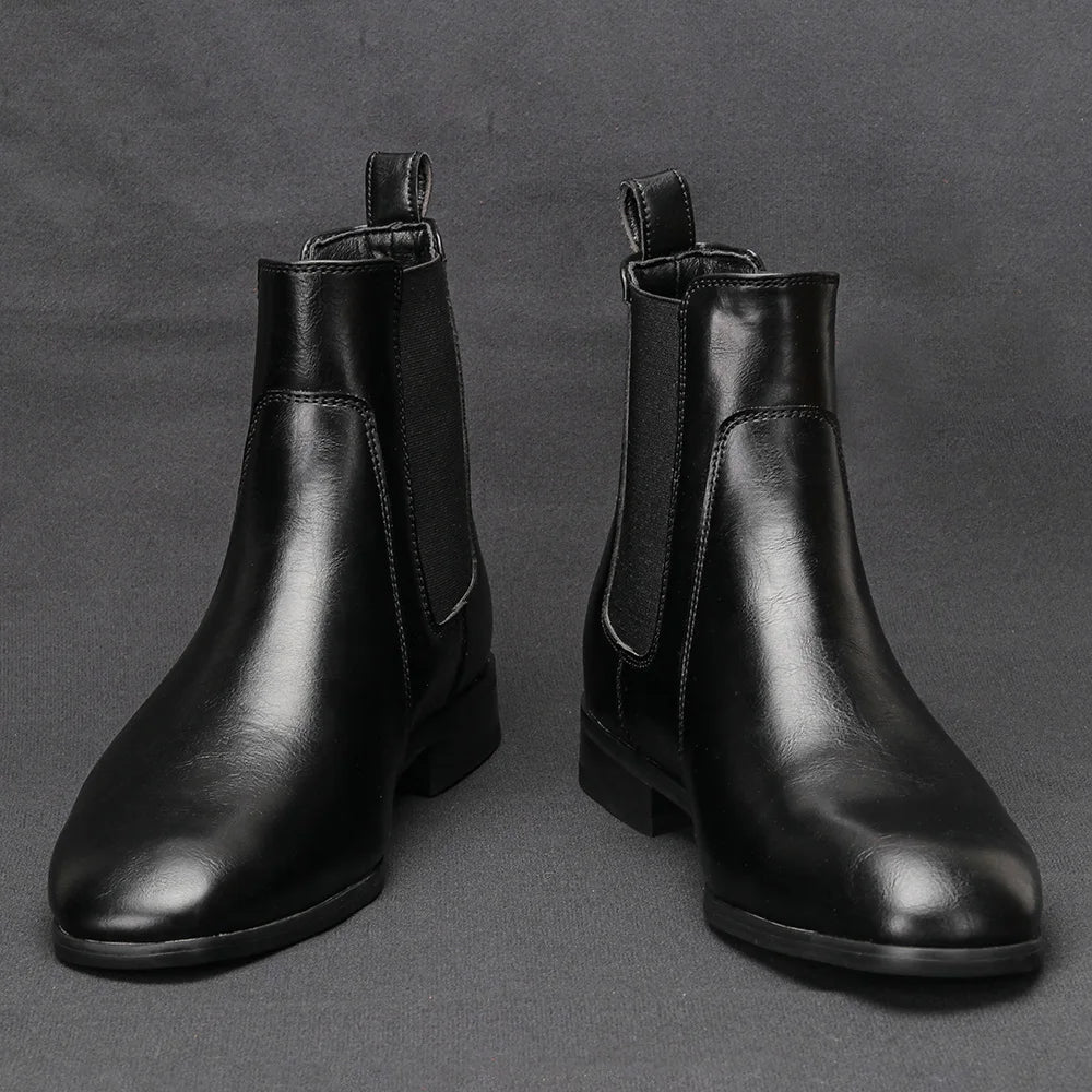 40 ~ 46 Chelsea Botas Masculinas 2024 Marca Confortável Moda Botas Masculinas De Couro # KD431