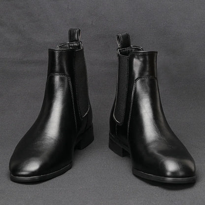 40 ~ 46 Chelsea Botas Masculinas 2024 Marca Confortável Moda Botas Masculinas De Couro # KD431