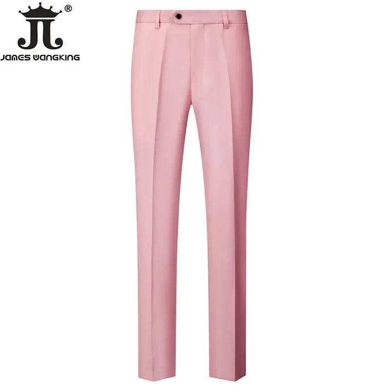 15 cores novo negócio casual terno calças dos homens sólido escritório formal calças dos homens estilo clássico terno calças compridas plus size