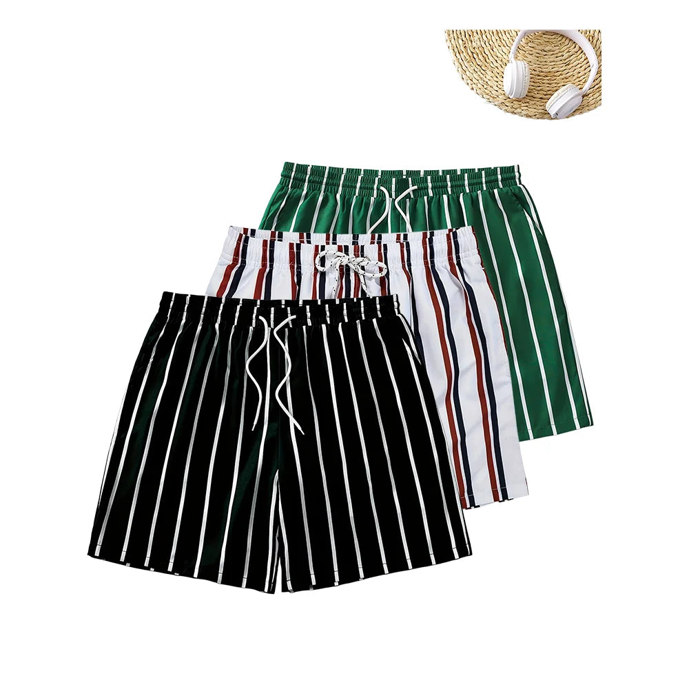 Shorts de Verão Oversized com Estampa de Letras e Design Moderno para Homens e Mulheres - Estilo Americano Casual e Streetwear Diário