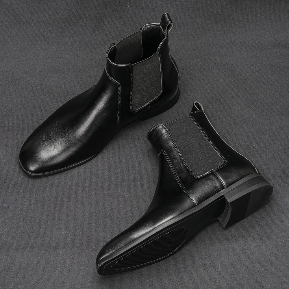 40 ~ 46 Chelsea Botas Masculinas 2024 Marca Confortável Moda Botas Masculinas De Couro # KD431