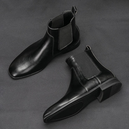 40 ~ 46 Chelsea Botas Masculinas 2024 Marca Confortável Moda Botas Masculinas De Couro # KD431