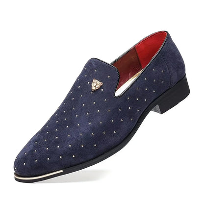 Homens de luxo vestido sapatos camurça sapatos casuais elegantes e confortáveis mocassins designer sapatos de couro de negócios para homens zapatos hombre