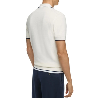 Pulôver Masculino de Manga Curta com Gola, Novo, Tricotado, Casual para Negócios