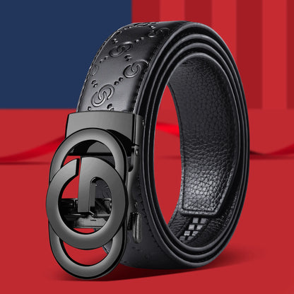 Moda negócios masculino cinto genuíno marca de luxo fivela de metal cinto de alta qualidade couro do plutônio cinto macio com calças de carga jeans