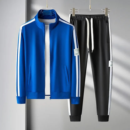 Men's Tracksuit Korean Fashion Mens Sportswear Two Piece Sets Casual Man Jacket Sweatpants Male Clothing Sports Clothes