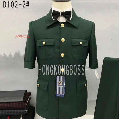 JVMNCUL Ternos masculinos de negócios, conjunto de lã, vestido de noiva 2026, China Continental, ALGODÃO, Abotoamento Simples, Smart Casual