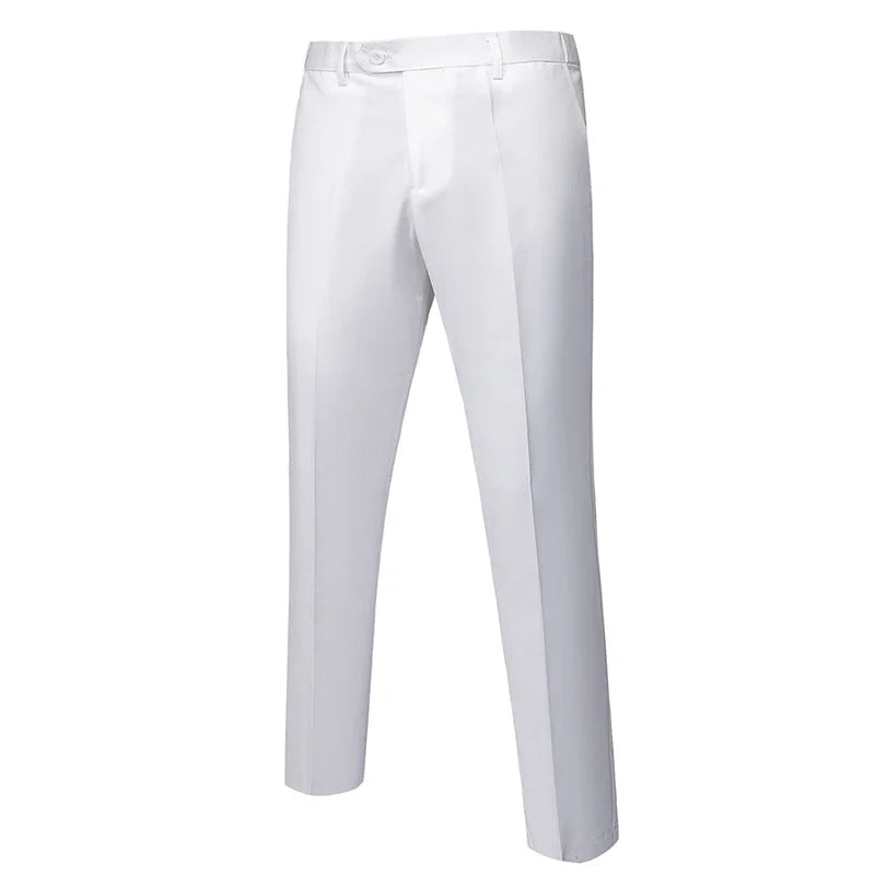 15 cores novo negócio casual terno calças dos homens sólido escritório formal calças dos homens estilo clássico terno calças compridas plus size