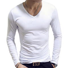 Camiseta masculina de manga comprida com estampa 