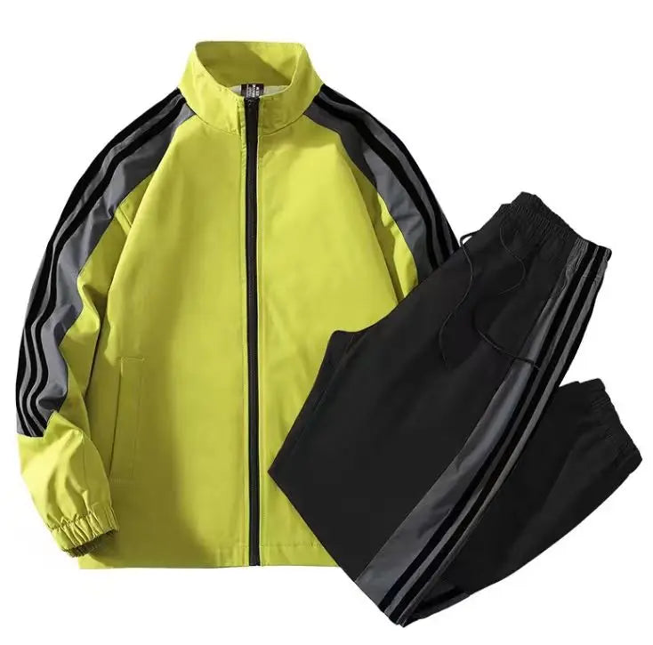 2026 Spring and Autumn New Outdoor Sports Jacket Set for Men's Casual Sports and Leisure High Quality Two piece Set