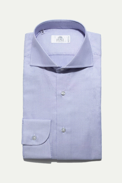 Light blue textured shirt - Made In Italy