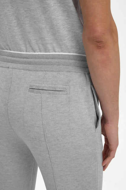 Sky grey cashmere blend jogger pants - Made in Italy