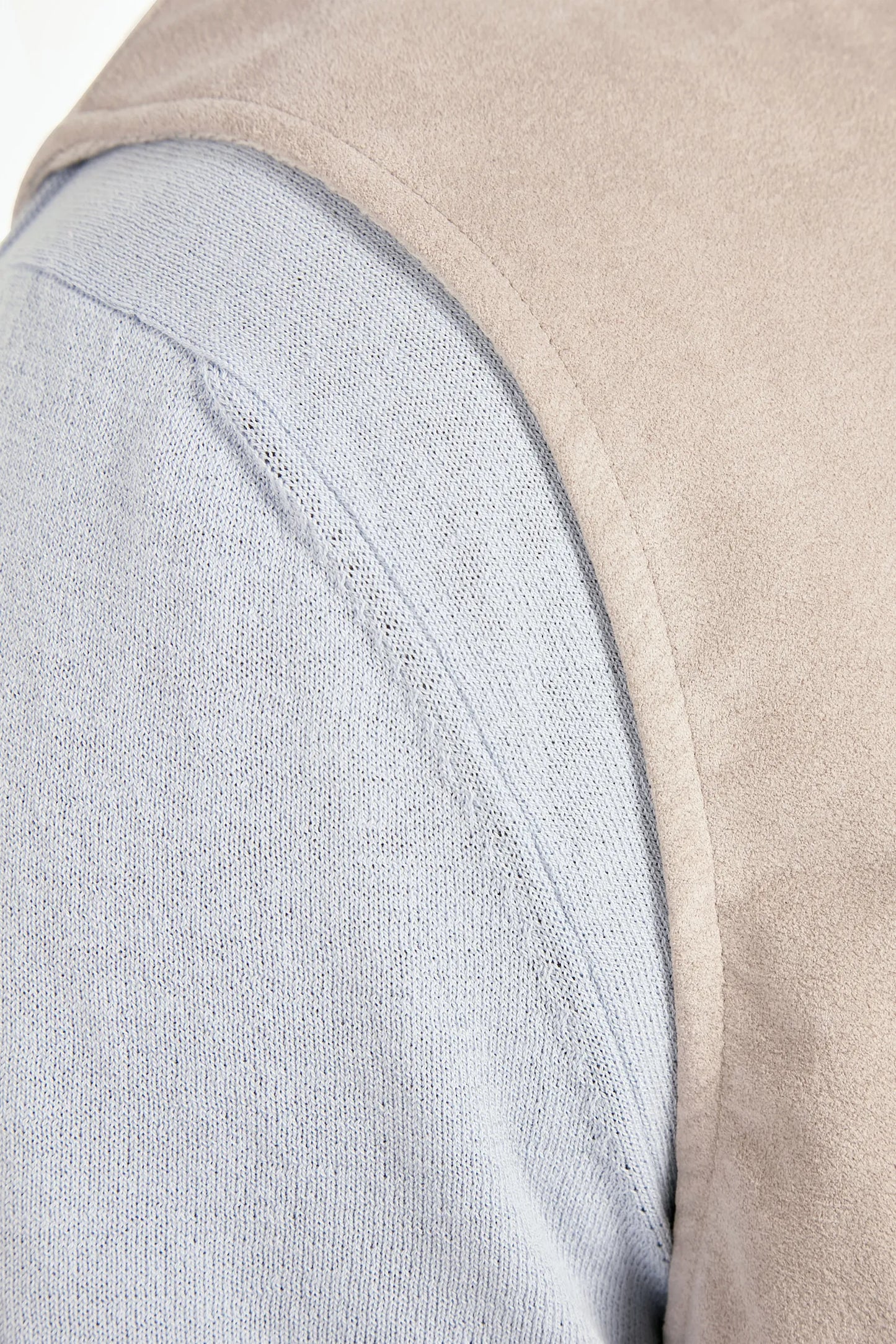 Stone alcantara vest - Made in Italy
