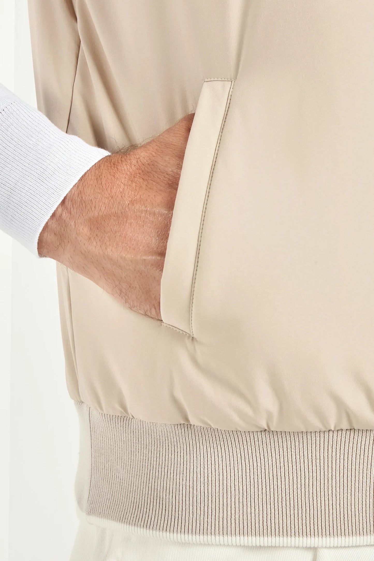 Taupe vest - Made in Italy