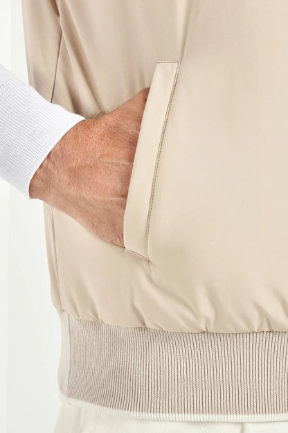 Taupe vest - Made in Italy