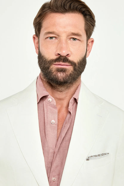 White linen jacket - Made in Italy