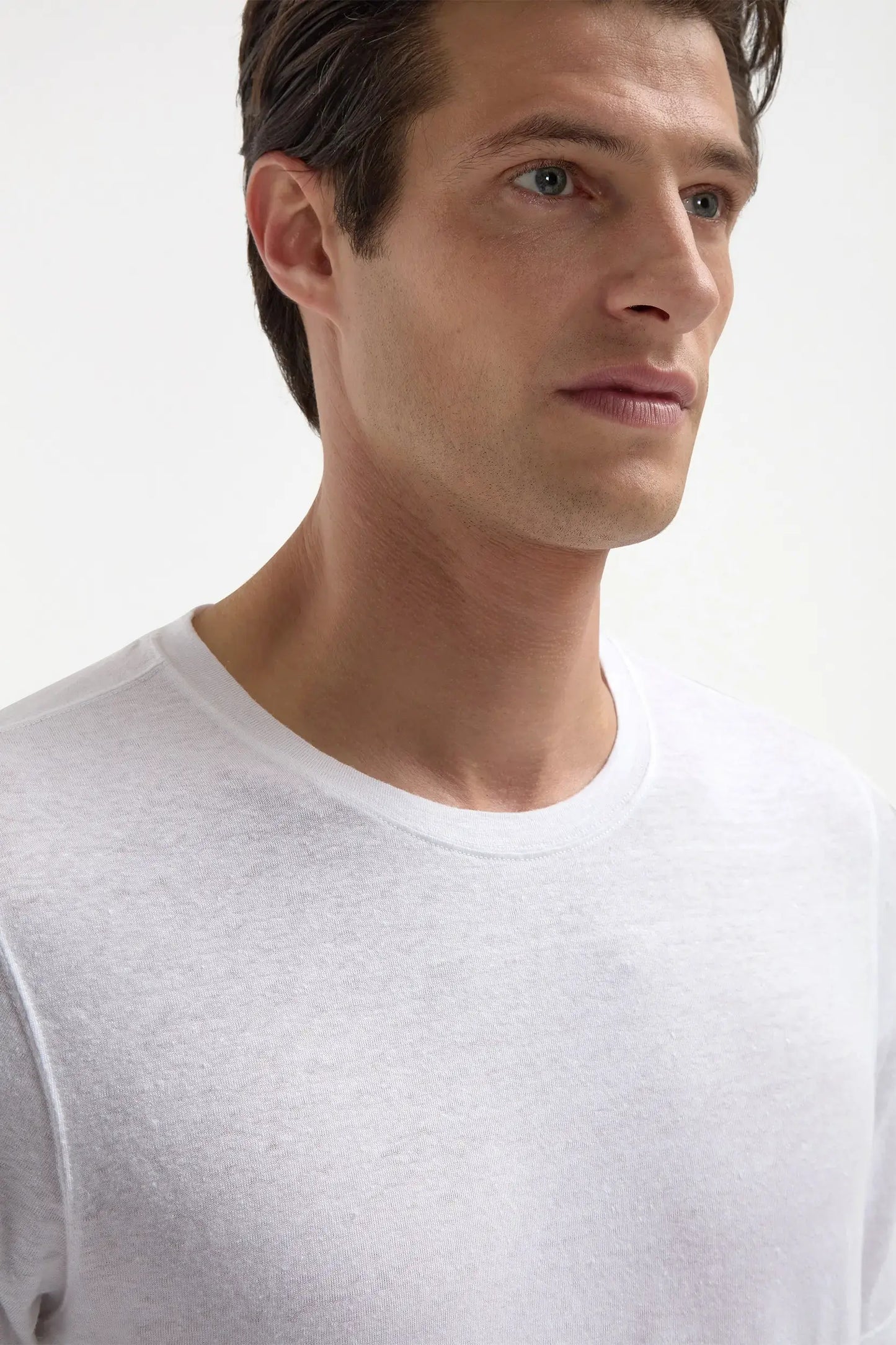 White linen t-shirt - Made in Italy