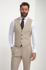 Beige waistcoat - Made in Italy