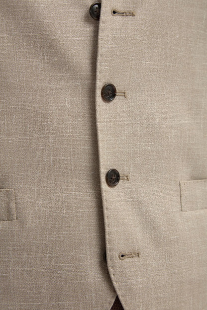 Beige waistcoat - Made in Italy