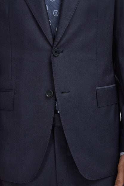 Blue Avio Full Canvas Suit - Made in Italy