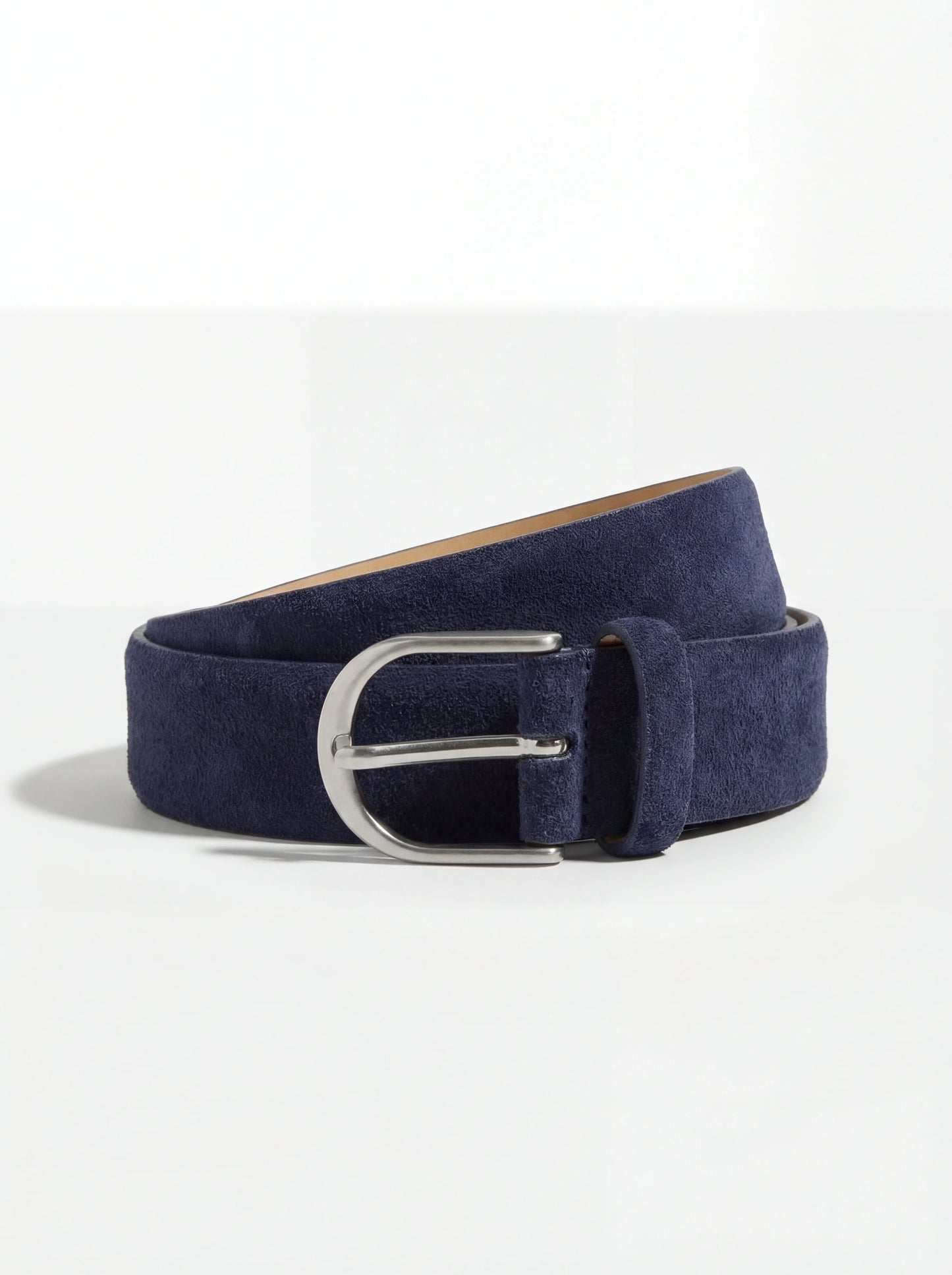 Blue suede belt - Made in Italy