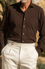 Brown polo shirt - Made in Italy