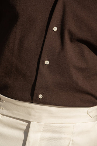 Brown polo shirt - Made in Italy